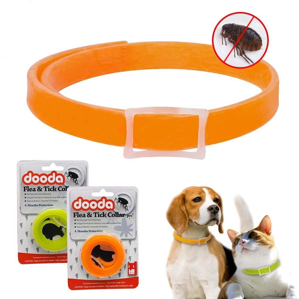 Superhomeshop ปลอกคอ ป้องกันเห็บหมัด ยุง และแมลง สำหรับสุนัข 60 cm. รุ่น Dooda Flea & Tick Collar Pr