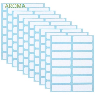 Aroma สติกเกอร์ฉลากเปล่า สีขาว มีกาวในตัว เขียนได้ สําหรับติดราคา 12 แผ่น