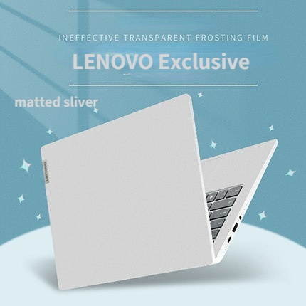 ที่กําหนดเอง Vinly Self กาวสติกเกอร์แล็ปท็อป silver 3 ด้านผิว 14 15.6 13 นิ้ว Lenovo Ideapad 3 E50 E