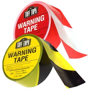 เทปกั้นเขต หน้ากว้าง 5 ซม. และ 7.5 ซม. (สีขาว-แดง/สีเหลือง-ด…