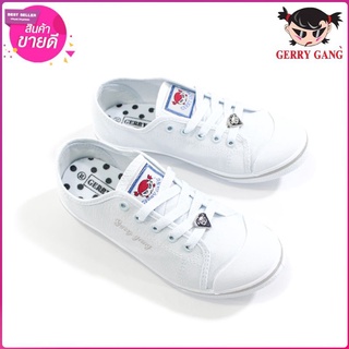 Gerry gang รองเท้านักเรียน รองเท้าผ้าใบ รองเท้านักศึกษา เบอร์35-41 แนะนำ-1ไซส์จากขนาดปกติ ยกเว้นเท้าอูม