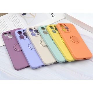 Case Silicone Soft iPhone 13 Pro Max มีแหวนตั้งมือถือด้านหลัง สินค้าพร้อมส่ง