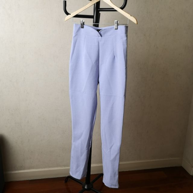 กางเกงขายาวสีฟ้า แบรนด์ Villa size M