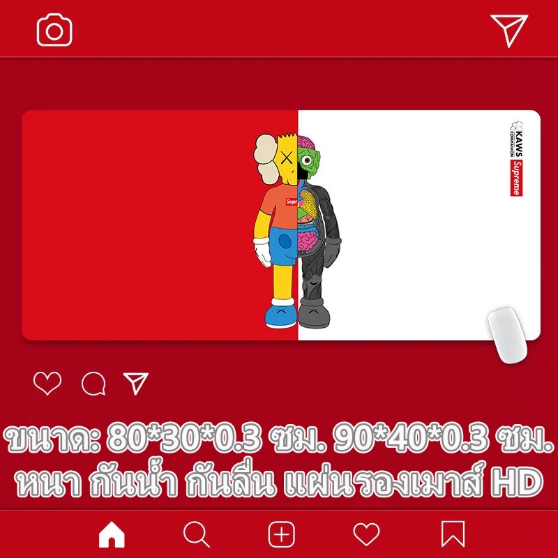 พร้อมส่ง 🎨แผ่นรองเมาส์ Sesame Street แผ่นรองเมาส์ลายการ์ตูน หลายลาย หลายขนาด (Mouse pad) หนา 3mm - รูปที่ 4