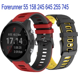 Garmin Forerunner 265 255 245 645 55 158 สายสมาร์ทวอทช์ ซิลิโคน กีฬา สร้อยข้อมือ นิ่ม ผู้หญิง ผู้ชาย