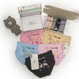 กางเกงในสตรี SizeM-xL4 10ตัว ลายการ์ตูน คละลาย-สี ใส่สบาย ABN Random Cartoons Panties Underwear