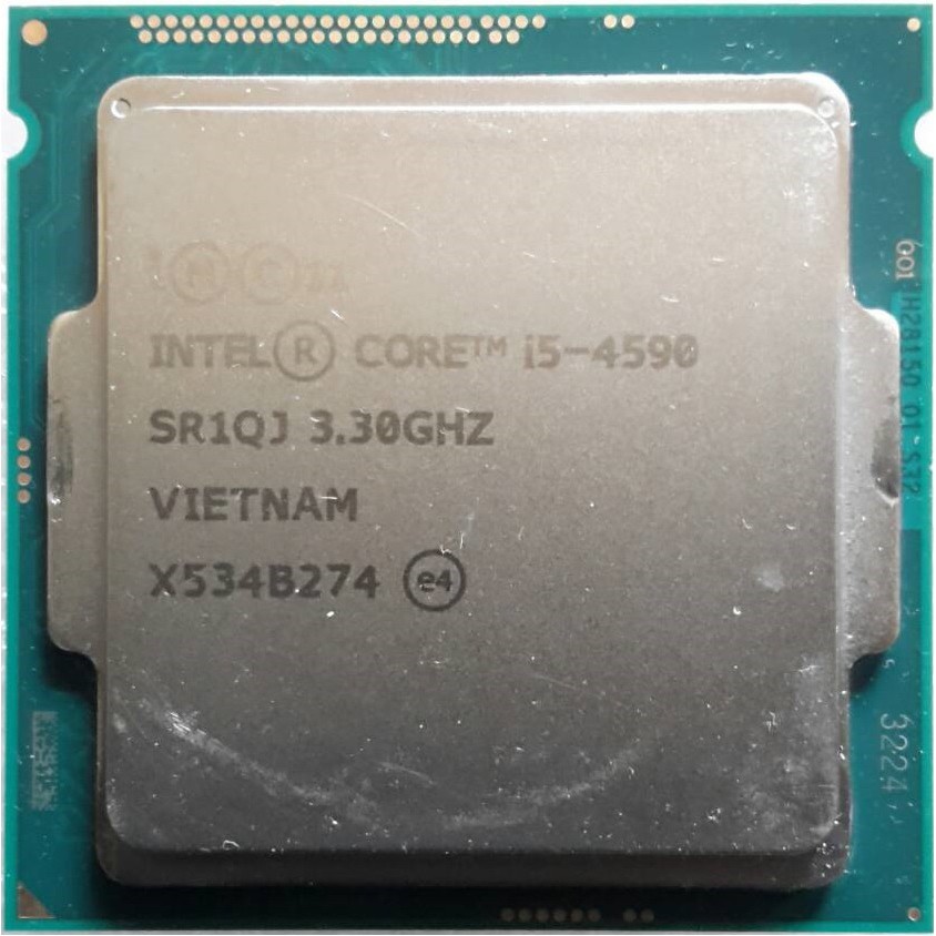 CPU  Intel Core i5-4590 (Gen 4) 3.3GHz Turbo 3.7GHz Cache 6MB socket LGA 1150 4Core 4Threads