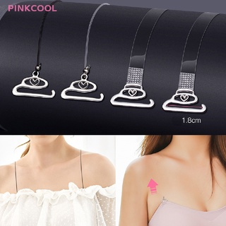 PINKCOOL 1Pair Summer Clear Bra Straps Silicone Bra Accessories Bra Shoulder Strap Women Adjustable Hook Invisible Straps HOT