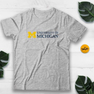 เสื้อยืด พิมพ์ลาย MICHIGAN University OF MICHIGAN สําหรับผู้ชาย