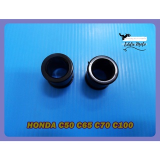 HONDA C50 C65 C70 C100 REAR SHOCK BUSHING RUBBER SET PAIR // ยางหูโช๊คหลังบูช (รู 10 มม.( (รอบนอก 14 มม.) (1 คู่)