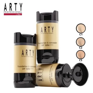ARTY PROFESSIONAL FOUNDATION AND CONCEALER SPF 50 PA+++ รองพื้น+คอนซีลเลอร์พร้อมดันแดดspf50pa++++