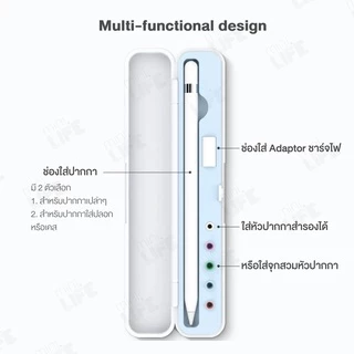 【 พร้อมส่ง 】กล่องเก็บปากกา สำหรับ Pencil 1 2 usb-c pro กล่อง ดินสอ ซิลิโคน กันรอย กันกระแทก เก็บปากกาใส่เคสได้