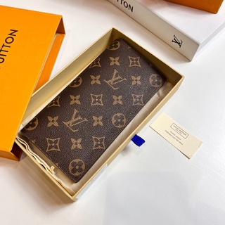 กระเป๋าสตางค์ใบยาว Louis vuitton wallet  หนังแท้ FullSet box