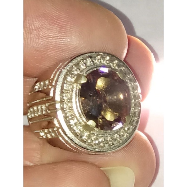 แหวนหิน Zultanite (สีในหิน) 12x10x4,5mm Alpaca 7,5 Rp. 60,000
