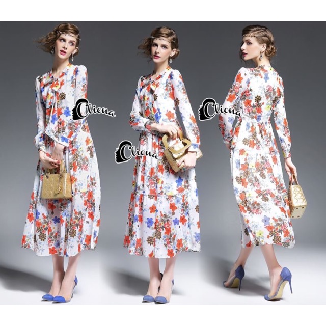 Dress - mini dress แขน 5 ส่วน