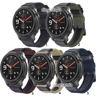 สายไนล่อนสายแทนกีฬาทอสำหรับ Huami Amazfit GTR 42mm 47mm GTR2 GTR 2e GTR 3 pro