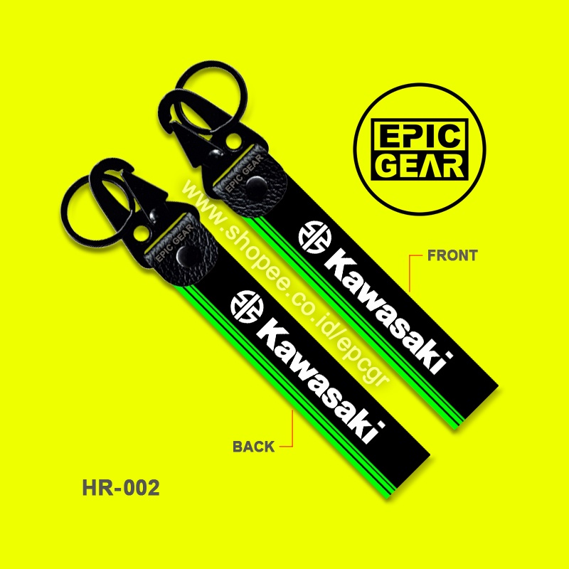 GANTUNGAN คุณภาพสูง KAWASAKI KEYCHAIN COOL MOTORCYCLE พวงกุญแจใหม่โลโก้ RACING TEAM KEY CHAIN TAG ST