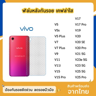 ฟิล์มหลัง VIVO ฟิล์มเคฟล่า แบบใส  V5 V25 V5Plus V7  V9 V11 V20 V20SE   V17 V17Pro V19 V20Pro V21(5G) V23e V25Pro