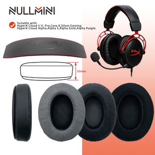 Nullmini ฟองน้ําหูฟัง แบบเปลี่ยน สําหรับ HyperX Cloud I II Cloud Core Cloud Silver Cloud Alpha Cloud Pro Cloud X Cloud Gaming Headset