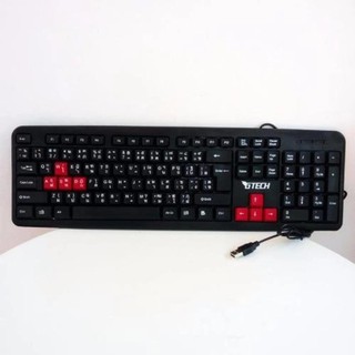 GEARMASTER Keyboaed Gaming รุ่น GT-918R (สีดำ/แดง)