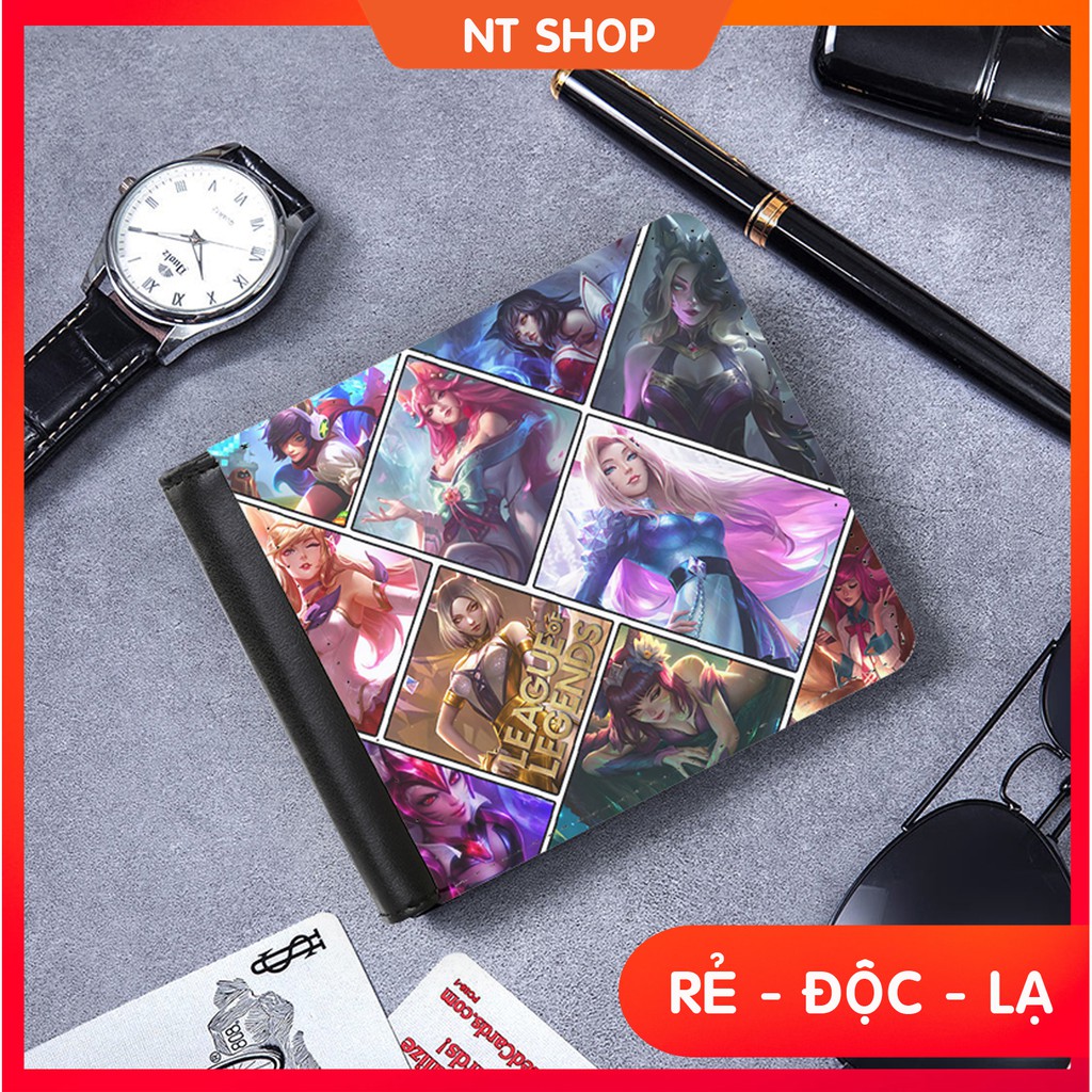 กระเป๋าสตางค์หนังผู้ชาย Ahri LOL แฟชั่น (รุ่นล่าสุด)