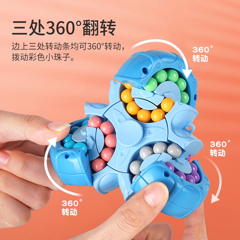 【พร้อมส่ง】รูบิค สปินเนอร์ ของเล่นเสริมพัฒนาการ ฝึกสมาธิ ฝึกการแก้ปัญหา IQ Ball Rubik's Cube Spinner Puzzle Toy