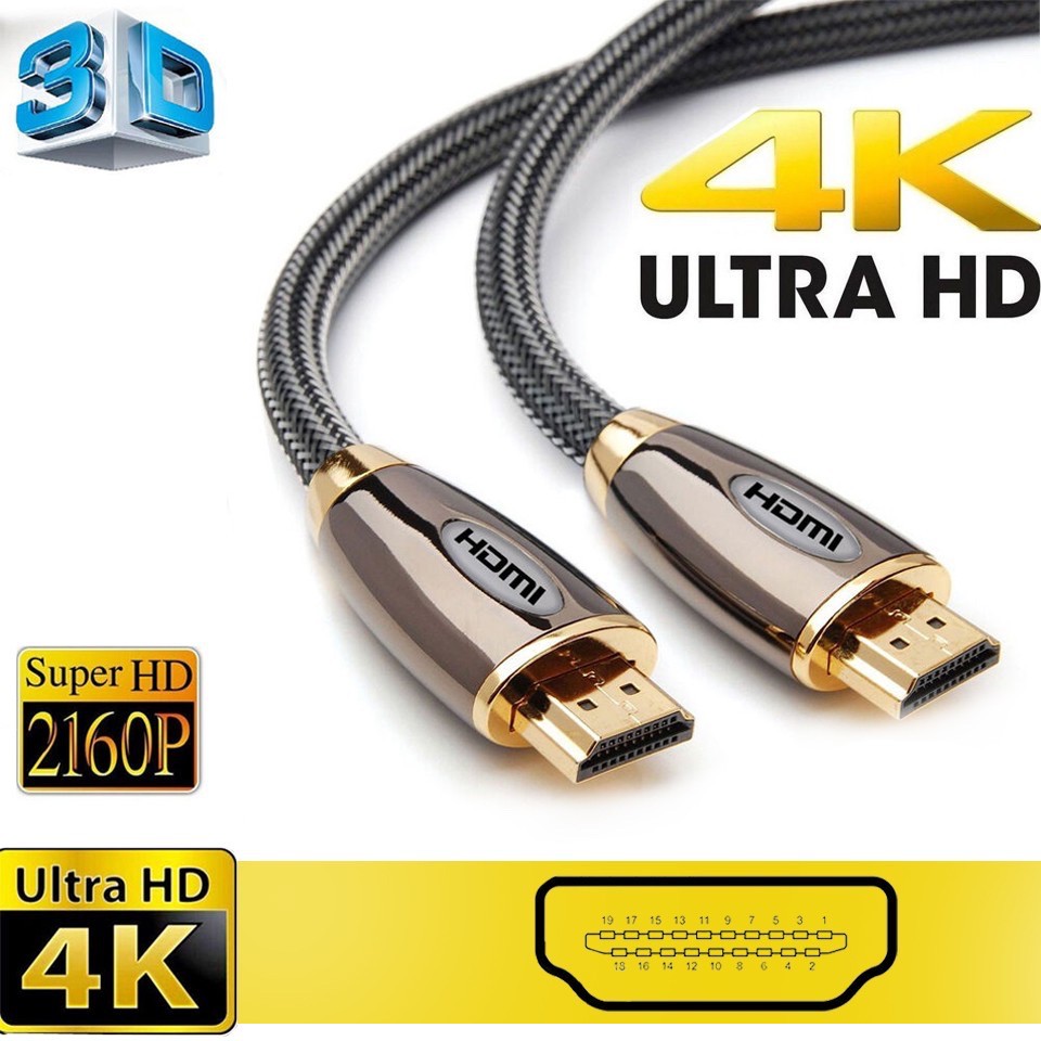 สาย HDMI HD ยาว 1.80 เมตร/3 เมตร/5 เมตร/10 เมตร/15เมตร/20 เมตร Version 2.0 3D 4K Original 4K ของแท้ (ยี่ห้อ adilink)