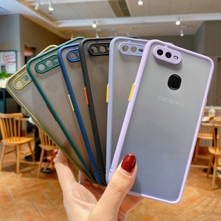 Camera Protection Phone Case OPPO F11 Pro F9 A52 A72 A92 A53 2020 Matte Translucent Shockproof Back Cover