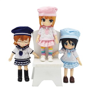 Ob11 ชุดเครื่องแบบนักเรียนกางเกงกระโปรงสําหรับตุ๊กตา 1/12 Bjd Diy