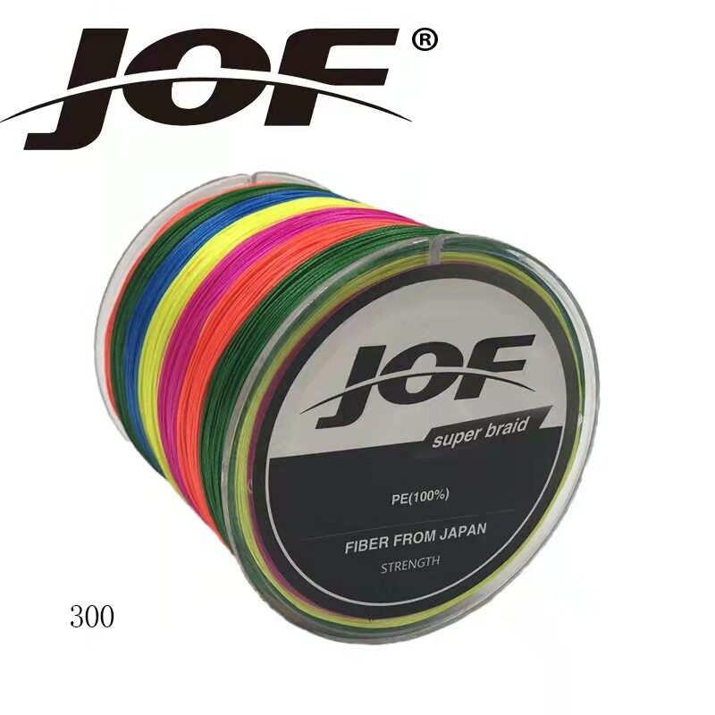 1-2วัน(ขอโทษอย่างแรง ขายแพงไม่เป็น) JOF PE X8 300M สายพีอี ถัก8 ยาว 300เมตร  * เหนียว นุ่ม แบรนด์คุณ