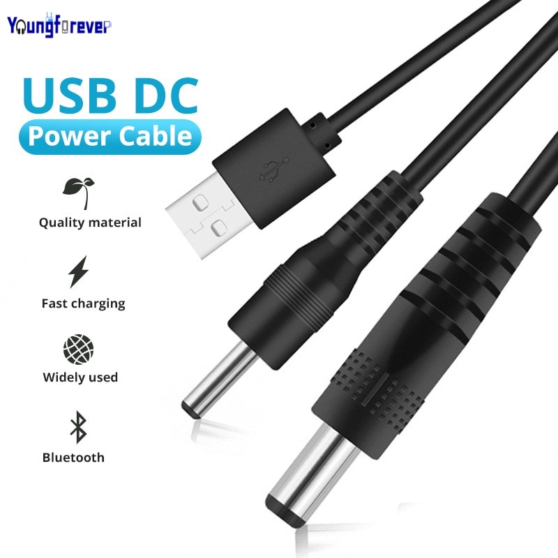 อะแดปเตอร์เชื่อมต่อสายชาร์จลําโพง Usb เป็น 2.0 2.5 3.5 5.5 มม. Dc รูกลม 5V
