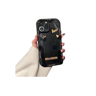 เคสโทรศัพท์มือถือ แบบใส กันกระแทก ลายจุดภาษาอังกฤษ สีดํา สําหรับ iphone 12 13 11 Pro Max X Xs Max Xr