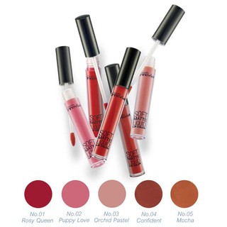 Lipstick ลิปติก Innovia Solf Matt Liquid Color เนื้อแมท เกลี่ยง่ายไม่เป็นคราบ ไม่ตกร่อง ติดทนนาน ผสมเชียร์ butter