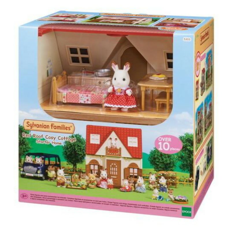 มือ2 Sylvanian Families Red Roof Cosy Cottage Starter Home/ซิลวาเนียน แฟมิลี่ บ้าน โคซี่ คอทเทจ