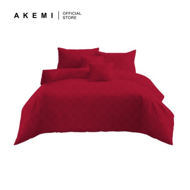 Akemi ชุดผ้าปูที่นอน สีแดง Ava Liam Geisha