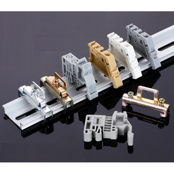 Din Rail 35 มม.C45 Terminal Block End Stopper EUK-3 HDW-211 UK2.5B UK5N โลหะพลาสติก