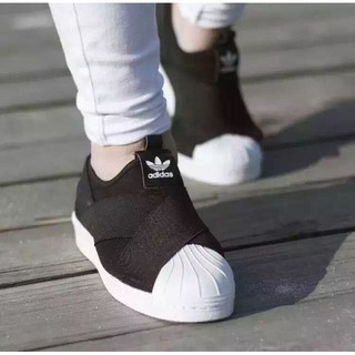 รองเท้าสลิปออน Adidas Superstar Slip-On Shoes - Black