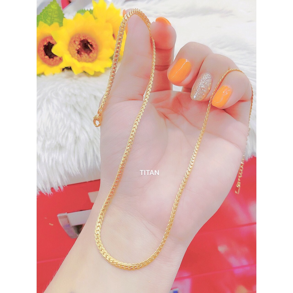 สร้อยคอแหวนพลิกไทเทเนียม สุด ๆ สวย ไม่ดํา ไม่เป็นสนิม DTT01