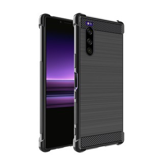 Imak กันกระแทกเคส Case Sony Xperia 5 ถุงลมนิรภัยอ่อนนุ่มปกเคส ป้องกันการลื่นยางทำจากซิลิคอนปกอ่อ