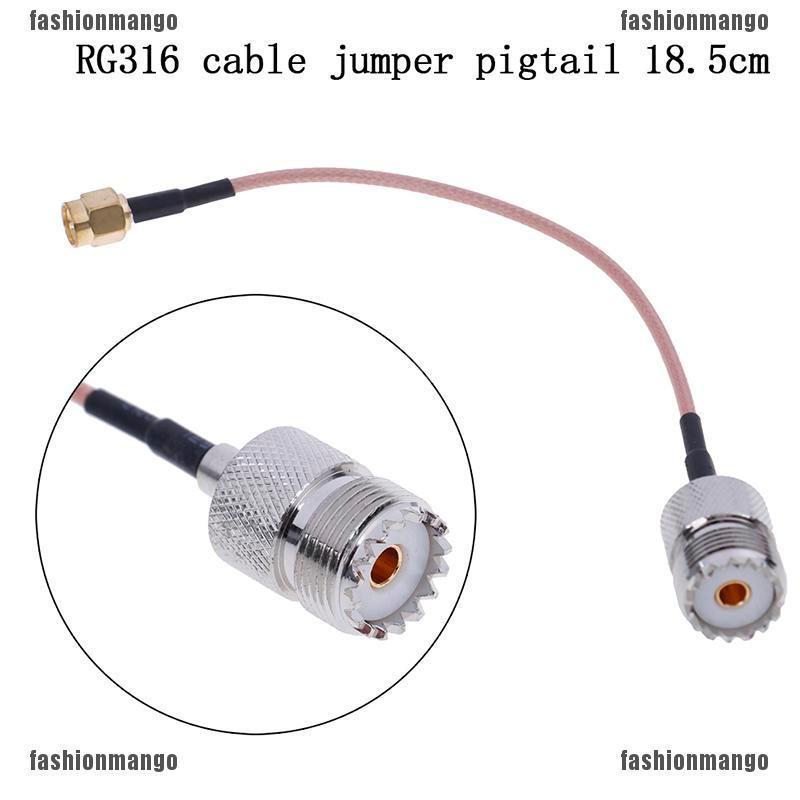 Span-new ปลั๊กตัวผู้ UHF SO239 PL259 เป็นตัวเมีย SMA RG316 1 ชิ้น