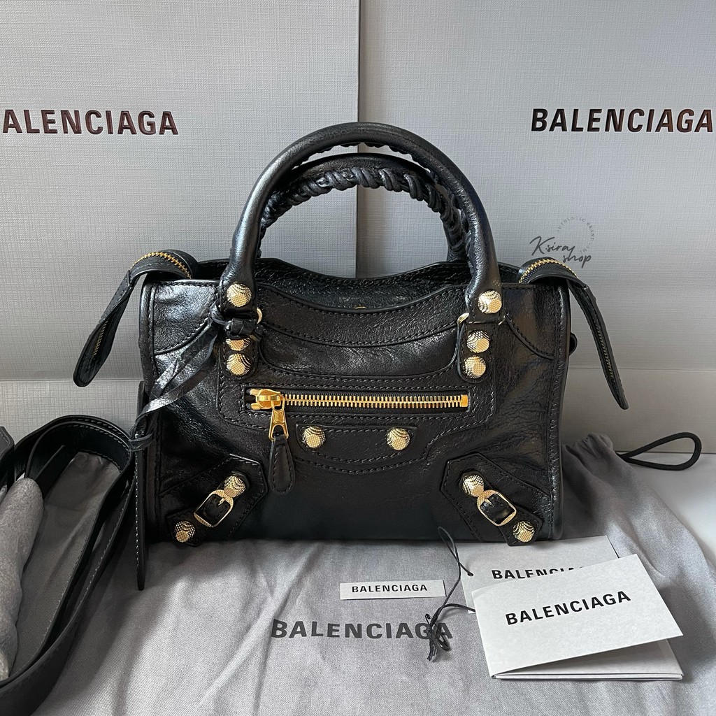 [�?�?�?�?รี] New Balenciaga Mini City Giant Black 2021 | Shopee Thailand