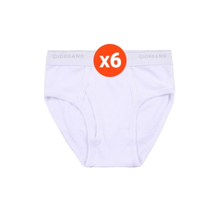 โปรโมชั่น : GIORDANO กางเกงในชาย - Mens Cotton Briefs6pcs. 01177014