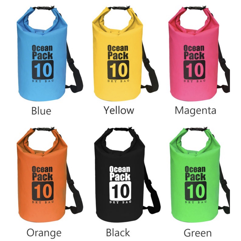 พร้อมส่ง กระเป๋ากันน้ำ Ocean Pack 5,10,15 ลิตร มี 6สี เลื่อนขวา