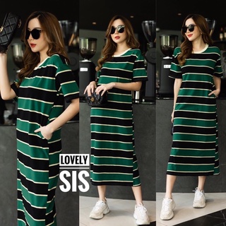 🌈🌿🌺🌼🌸💚🤎 Stripe Maxi Dress 🤎💚🇰🇷