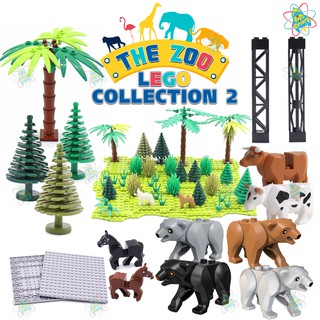 ตัวต่อรูปสัตว์ ของเล่นสำหรับเด็ก ของเล่นเสริมสมาธิ เลโก้สัตว์ Lego Animal เสือ หมี ฉลาม ม้า Collection 2