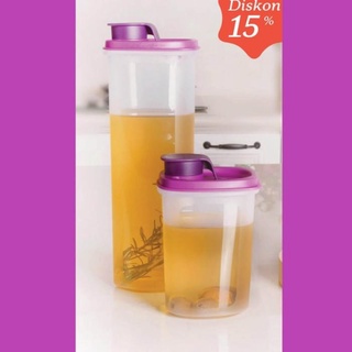 Tupperware Ezy Pour เครื่องปรุงรส น้ํามันทอด สีม่วงใส 2 ชิ้น