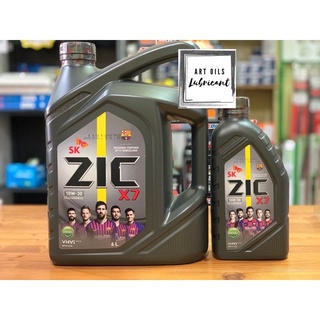 น้ำมันเครื่องยนต์ดีเชล Zic x7 10w30 สังเคราะห์100% 6+1ลิตร