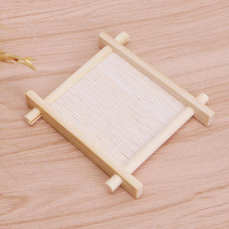 Solid Wood Tea Tray Drainage Cup Teapot Mat Gongfu Tea Table Serving Plate