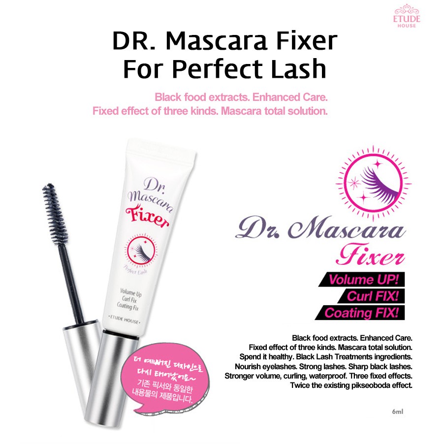 [จัดส่ง ที่รวดเร็ว  ] ➳Etude House Dr.Mascara Fixer Perfect Lash 6 ml(พร้อมส่ง / แท้)✻