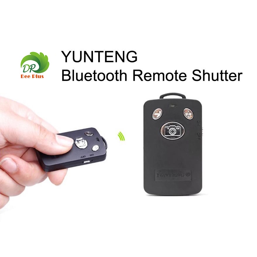 YUNTENG ของแท้100% Bluetooth Remote Shutter Self-timer 10M Long Distance Selfie Remote Control for iPhone/iPad & Android